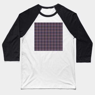 Plaid   by Suzy Hager        Amari Collection 107    Shades of Grey, Violet and Brown Baseball T-Shirt